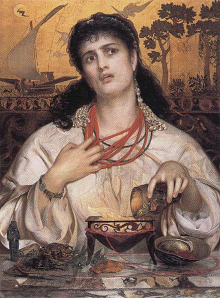 Frederick Sandys Medea oil painting picture